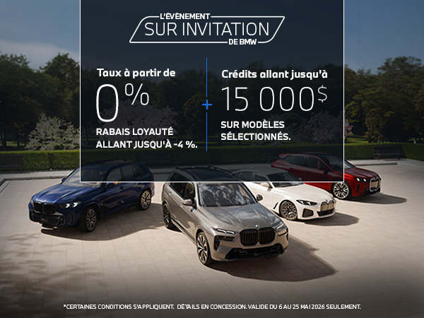 Bannière de VENTE SUR INVITATION BMW