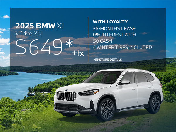 Bannière de X1 XDrive 28i 2025