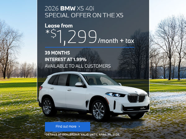 Bannière de BMW X5 2026