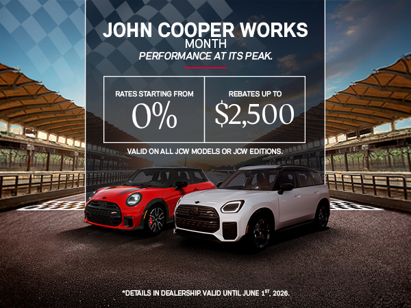 Bannière de Le mois John Cooper Works