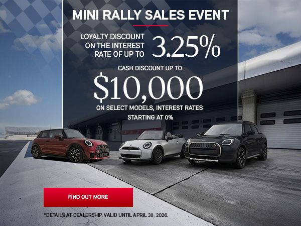 Bannière de VENTE RALLY MINI
