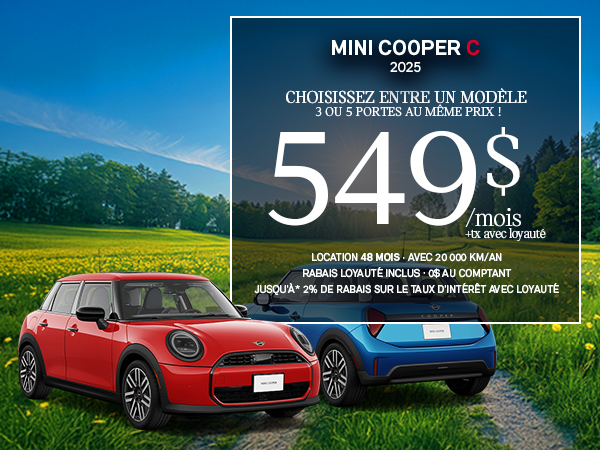 Bannière de MINI Cooper C 2025