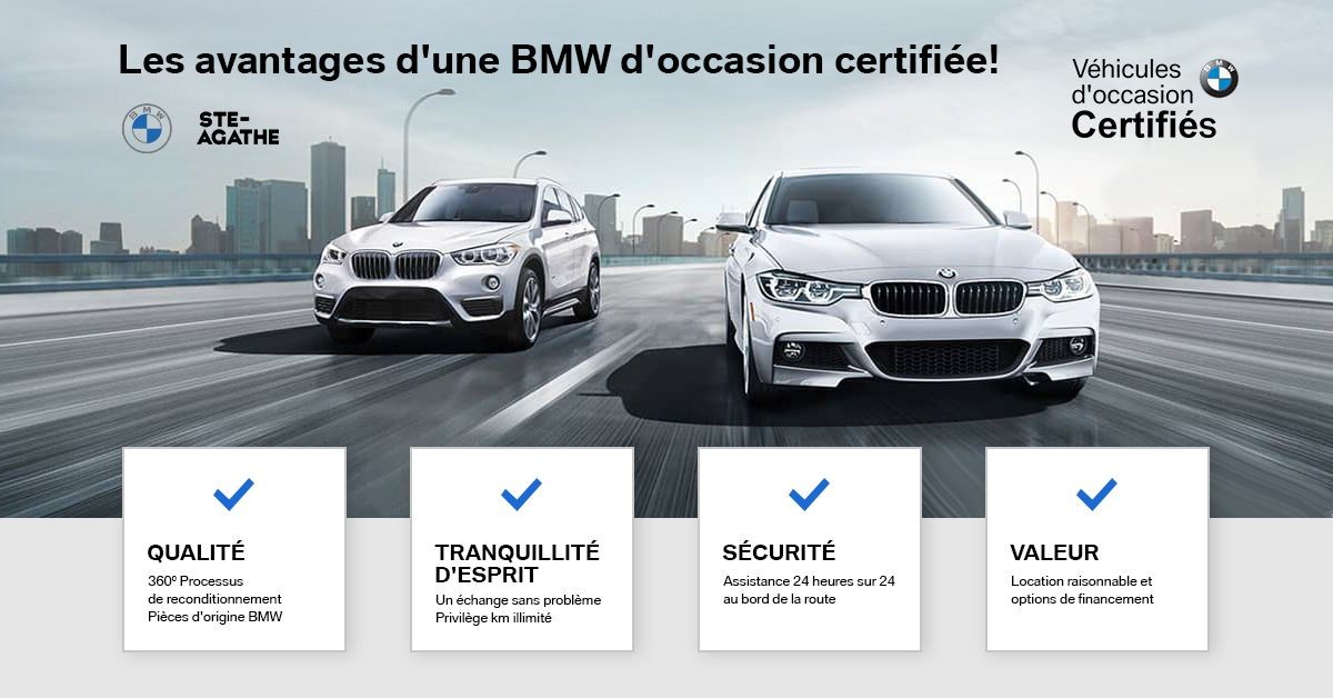 Les avantages d’une BMW d’occasion certifiée