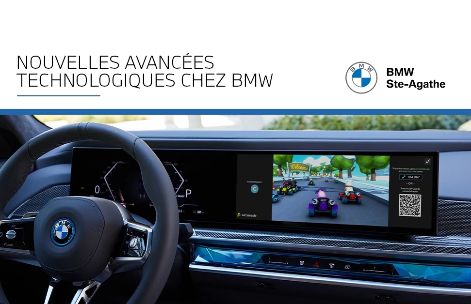 On découvre plusieurs nouvelles avancées technologiques chez BMW