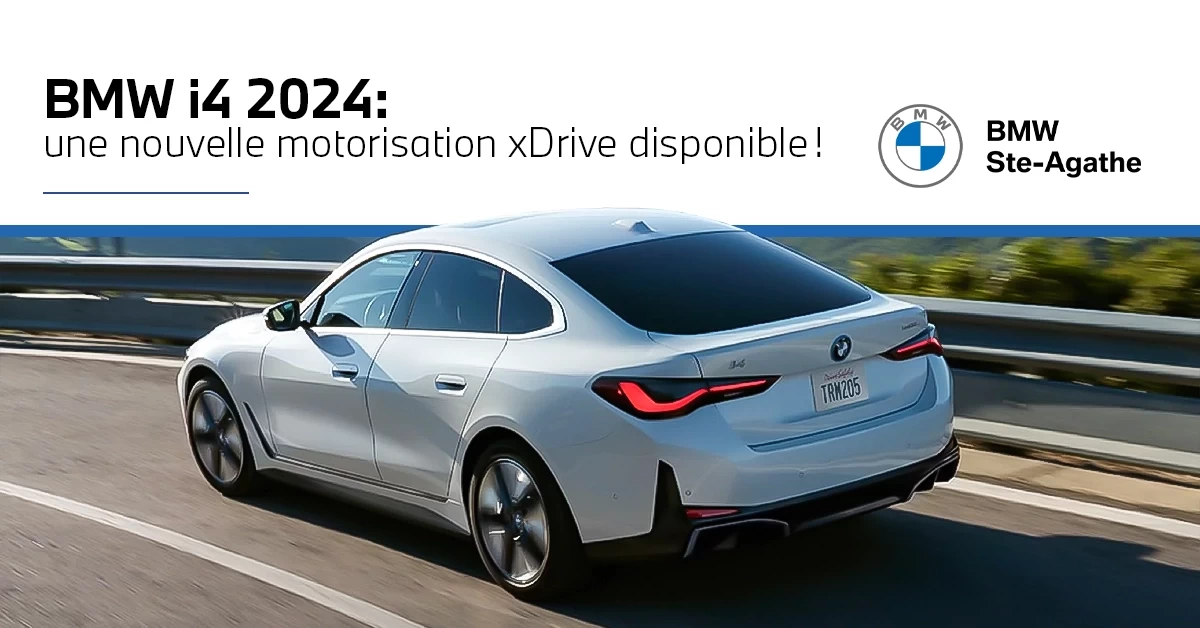 BMW i4 2024 : une nouvelle motorisation xDrive disponible !