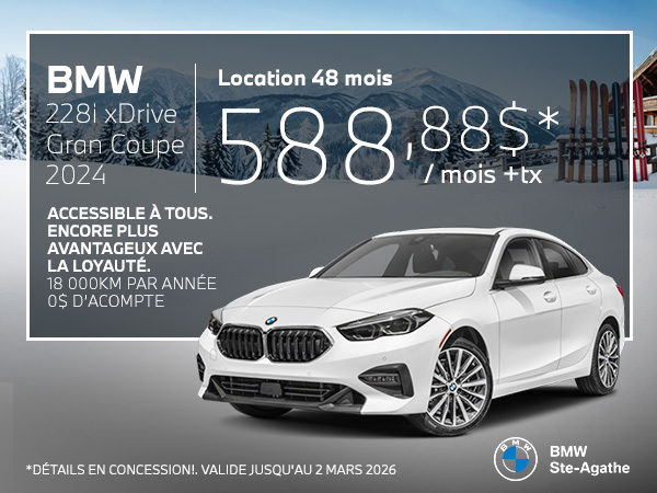 Bannière de BMW 228i 2024