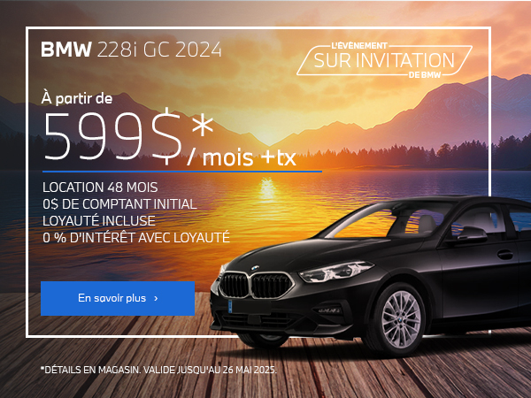 Bannière de BMW 228i GC 2024