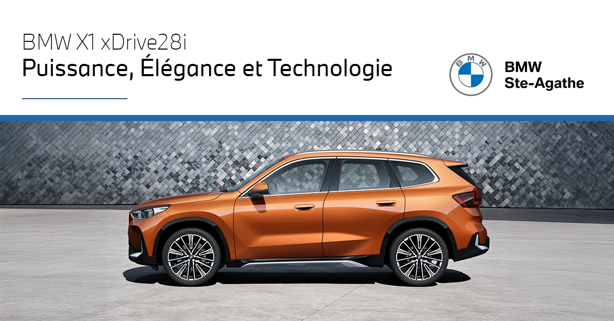 BMW X1 xDrive28i 2025 : Performance, technologie et élégance réinventées