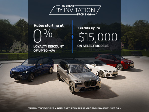 Bannière de VENTE SUR INVITATION BMW