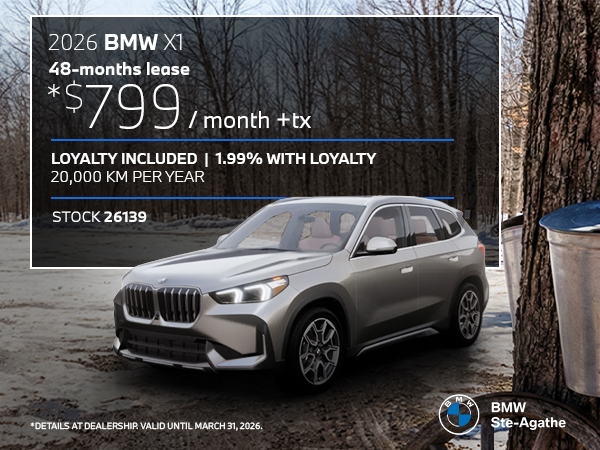 Bannière de BMW X1 2026