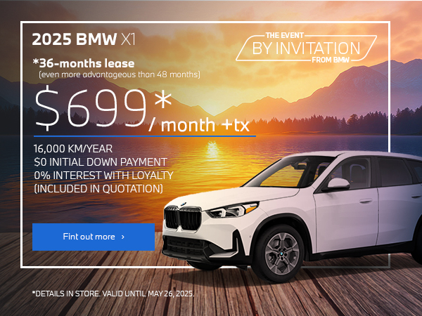 Bannière de BMW X1 2025