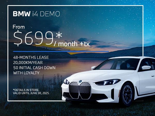 Bannière de BMW I4 DÉMO
