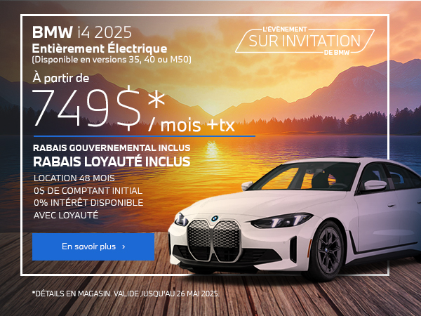 Bannière de BMW i4 2025
