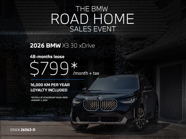 Bannière de BMW X3 30 xDrive 2026