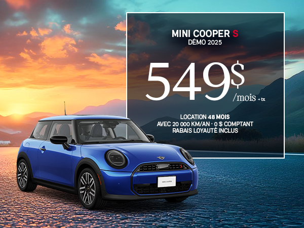 Bannière de MINI Cooper S 2025