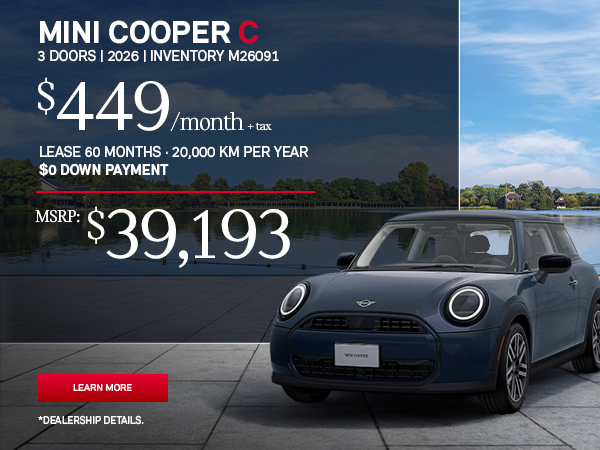 Bannière de MINI COUNTRYMAN COOPER SE 2026