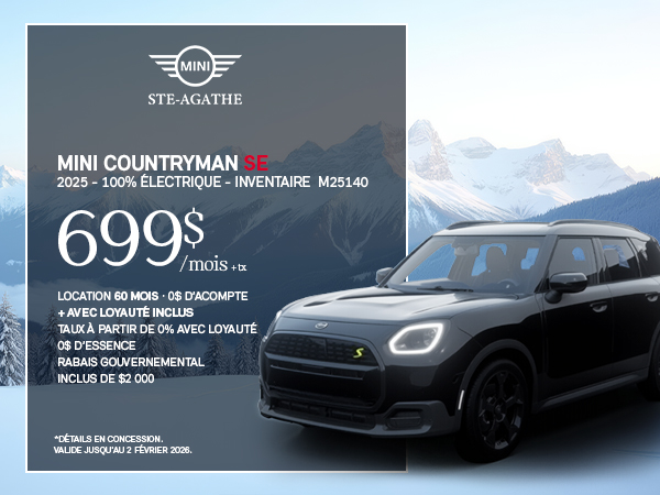 Bannière de MINI Countryman SE 2025