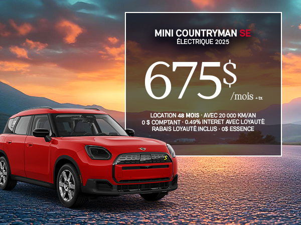 Bannière de MINI Countryman SE 2025