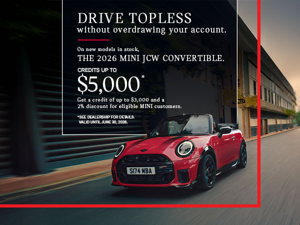 Bannière de LA MINI JCW CABRIOLET 2026