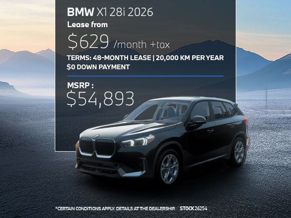 Bannière de BMW X1 xDrive28i 2026