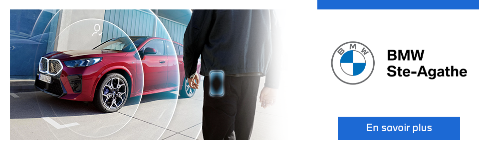 La BMW Digital Key Plus détecte automatiquement le conducteur à l’approche du véhicule BMW rouge