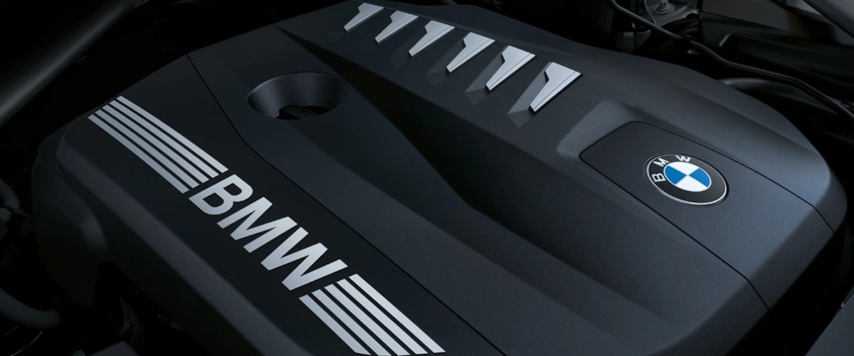 Detailed view of the 2025 BMW X5 engine, highlighting BMW engineering and design.