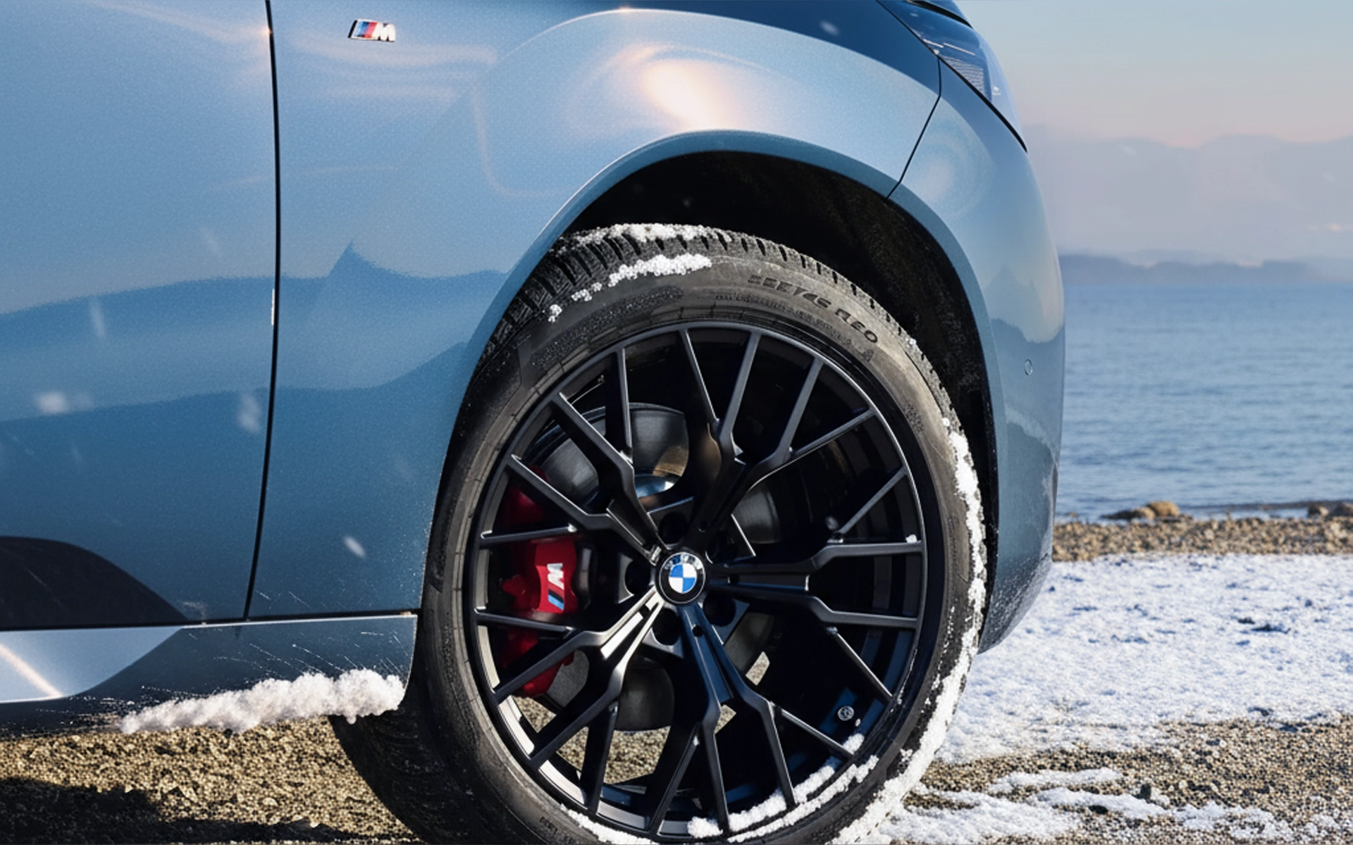 Image showing the original BMW winter tires.