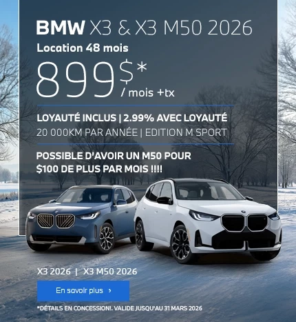 BMW X3 & X3 M50 2026