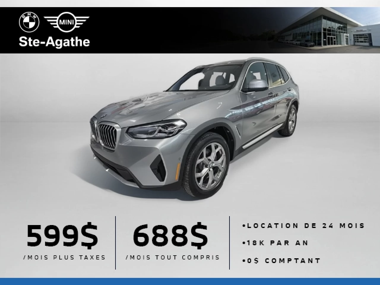 2023 BMW X3 xDrive30i Image principale