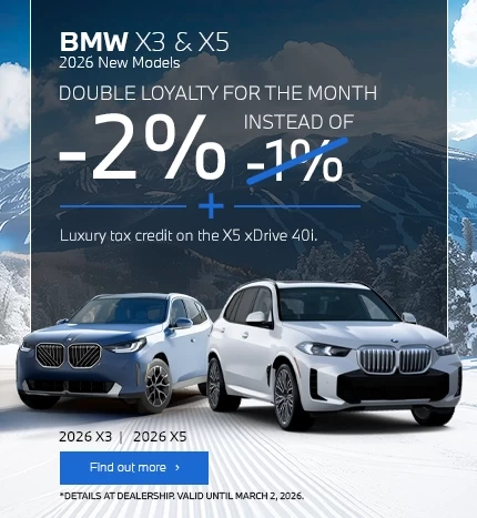 2026 BMW X3 & X5