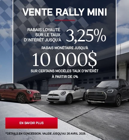 VENTE RALLY MINI