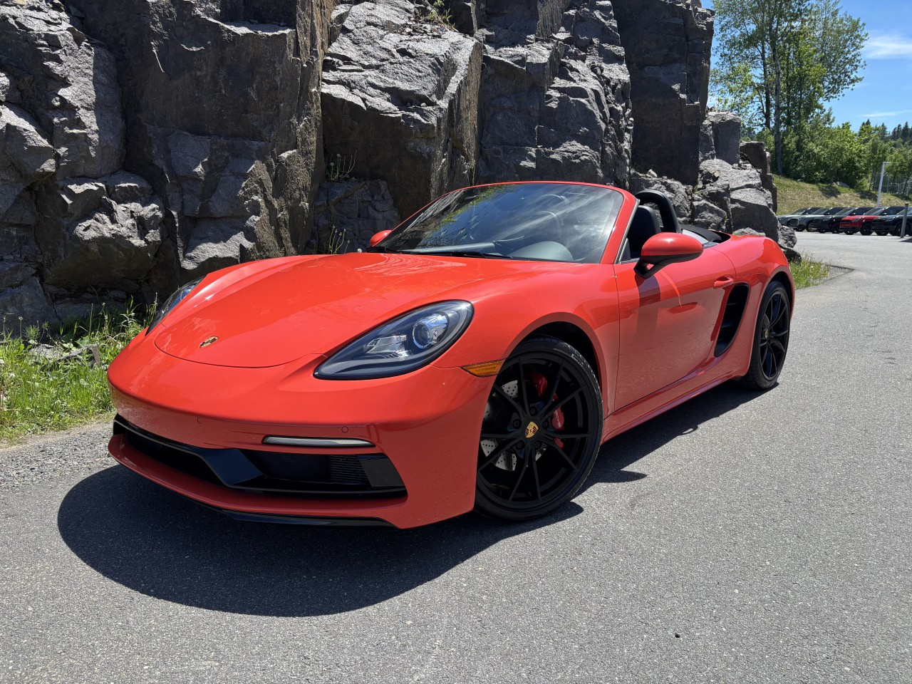 Orange 2017 Porsche 718 Boxster S RWD Convertible Rear-Wheel Drive Automatic