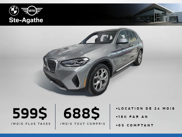 Gray 2023 BMW X3 xDrive30i AWD SUV / Crossover All-Wheel Drive Automatic