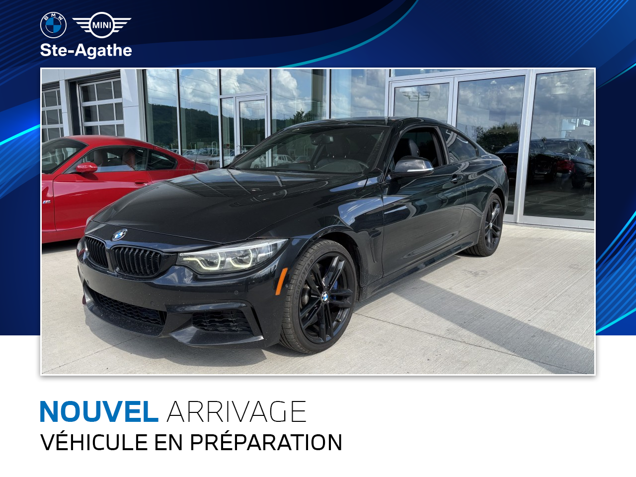 Black 2018 BMW 4 Series Coupe All-Wheel Drive Automatic