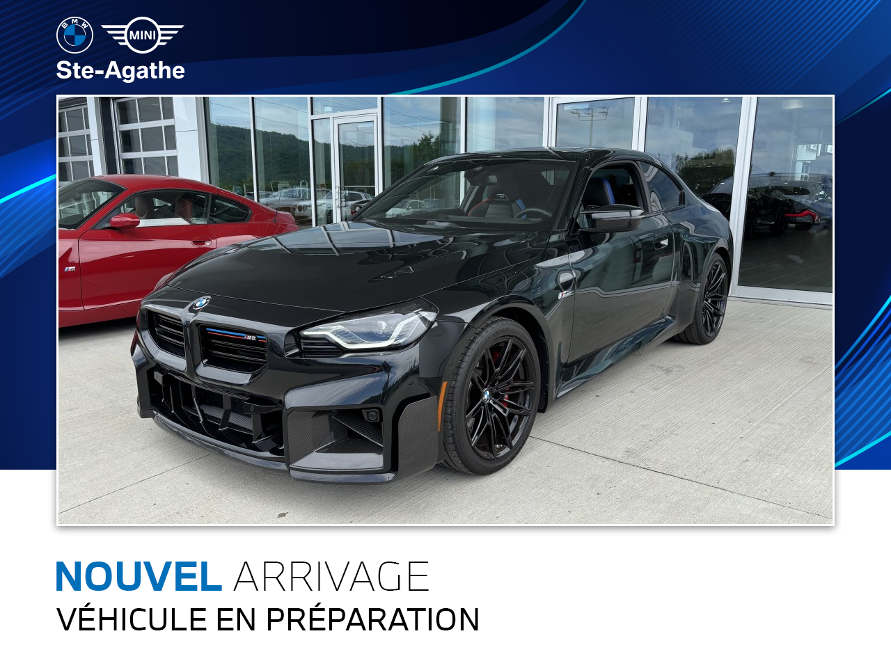 Black 2024 BMW M2 Coupe Rear-Wheel Drive Manual