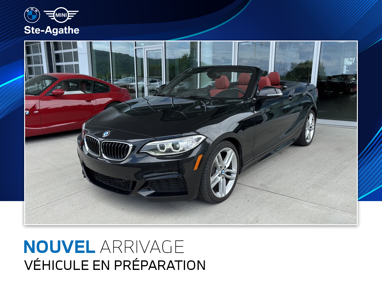 Black 2016 BMW 2 Series Convertible All-Wheel Drive Automatic
